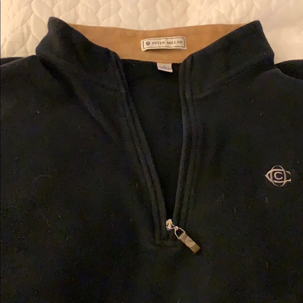 Peter Millar Black fleece 1/4 zip